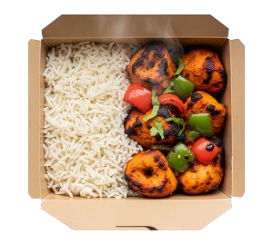 Hot & Crispy Chicken Bites Rice Box 