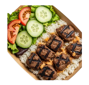 Lamb Kebab Rice Box 