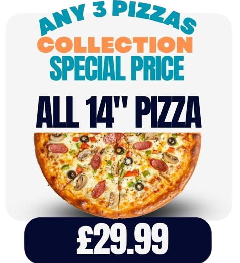 Any 3x 14" Pizza Offer 