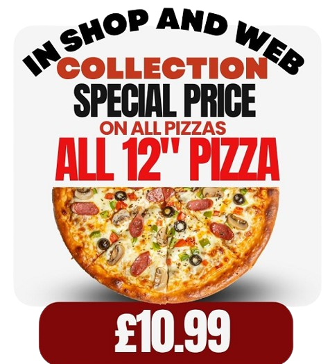 Any 3x Toppings 12" Pizza Offer 