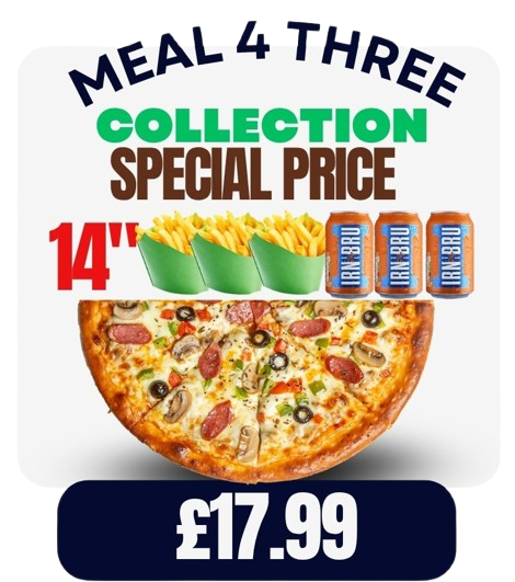 14" Meal For 3 Offer 