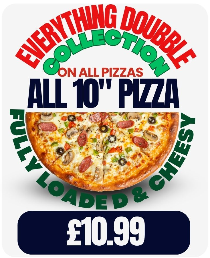 Fully Loaded Cheesy 10" Pizza Offer 
