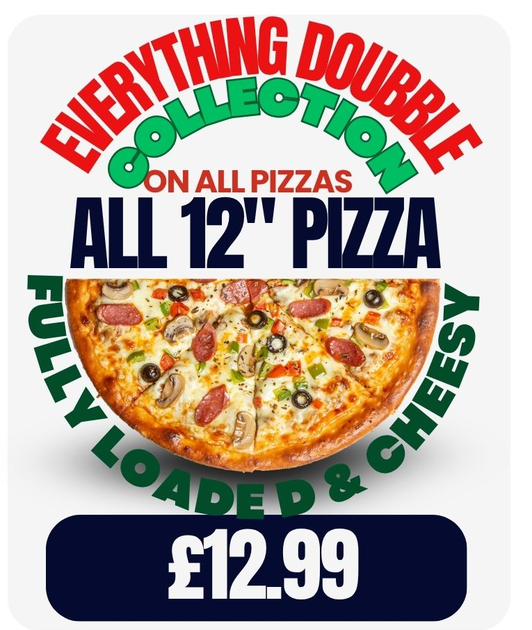 Fully Loaded Cheesy 12" Pizza Offer 