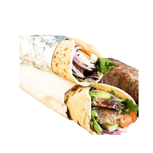 Charcoal Lamb Kebab Wrap 